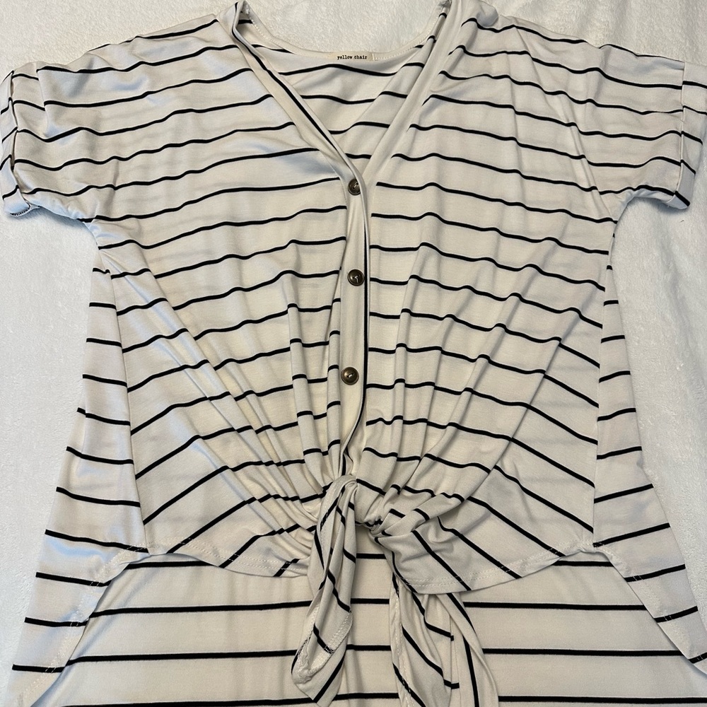 Oversized Striped Tunic - Size Small